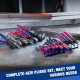 WORKPRO Pliers Set, 20-Piece Complete Pliers Set with 2-pack Organizer Rack, Channel Locks Plier and Vise Grip Plier Assortment for Home, Garage, Mechanics & DIY Projects