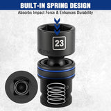 WORKPRO 18-Piece 1/2" Dr. Universal Impact Socket Set, Metric