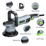 WORKPRO Buffer Polisher, 6-inch 1080W Dual Action Random Orbital Polish Kit