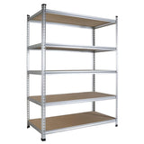 WORKPRO 5-Tier Storage Shelving Unit, 48"W x 24"D x 72"H, Adjustable Storage Rack Heavy Duty Aluminum Alloy Shelf