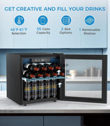 1.3 Cu.ft Mini Beverage Refrigerator and Cooler W5836H