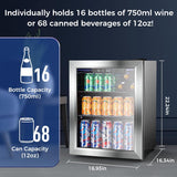 1.7 Cu Ft Beverage Refrigerator and Mini Fridge Cooler - 68 Can Capacity 58048RWC0