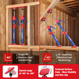 WORKPRO Cabinet Jack Support Pole, 23-5/8" to 45-1/4" Adjustable, 154 lbs, 2-Pack