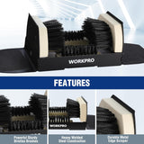 WORKPRO Boot Brush Scraper Outdoor, Shoe Cleaner Brush, Boot Scrubber, Heavy Duty Boot Cleaning Brush, 2 Pack