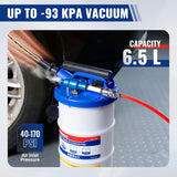 WORKPRO 6.5L Pneumatic/Manual Oil Extractor Pump | Dual Operation Mode, Oil Extraction, 6.5L Capacity
