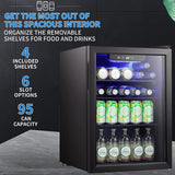 2.6 Cu.ft Wine Cooler/Cabinet Beverage Refrigerator W5870BH
