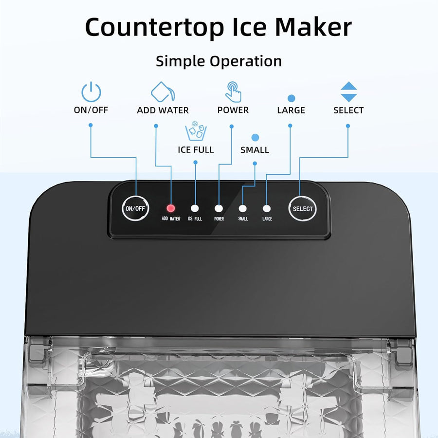 27Lbs/24H Countertop Bullet Ice Maker IM5812V