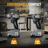 WORKPROX 20V Cordless Drill & Impact Driver Combo Kit with 2 Batteries
