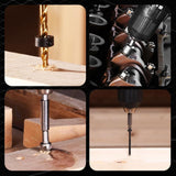 WORKPRO 105Pcs Drill & Driver Bit Set + 350 Screws, Kit for Home & Masonry | Clear-Lid Storage Case, 1/4" Hex Shank, HSS Twist Drill Bits, Magnetic Bit Holder, for Wood Metal Plastic Concrete Masonry