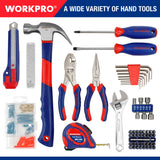 WORKPRO 12V Cordless Drill, Power Tool Set for Home, 177 Pieces Combo Kit with 14-inch Storage Bag and 2000mAh Lithium-Ion Battery & Charger