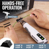 WORKPRO 7.2V Cordless Mini Heat Gun for DIY Crafts, 4000mAh Hot Air Gun, 1.5s Fast Heating, 3 Temp Settings (Cool/572°F/842°F), USB-C Rechargeable