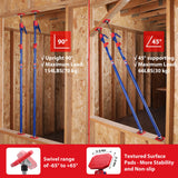 WORKPRO Cabinet Jack Support Pole, 54-114 in Adjustable, 154 lbs, 4-Pack
