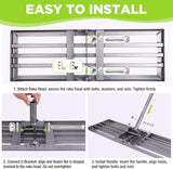 WORKPRO Lawn Leveling Rake, 30” x 10” Rake with 6FT Adjustable Handle | Heavy Duty Leveling Rake with Premium Stainless Steel & No-Slip Grip for Garden, Backyard, Golf Course, Farm, Pasture