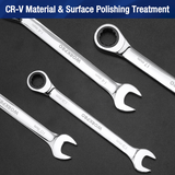 WORKPRO 22-Piece Regular Ratcheting Combination Wrench Set