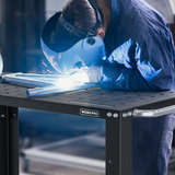 WORKPRO 36”×18” Portable Welding Table, 1200 lbs Load Capacity, Nitriding Tabletop