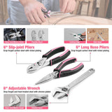 WORKPRO 284PCS Complete Household Tool Set - Pink Ribbon