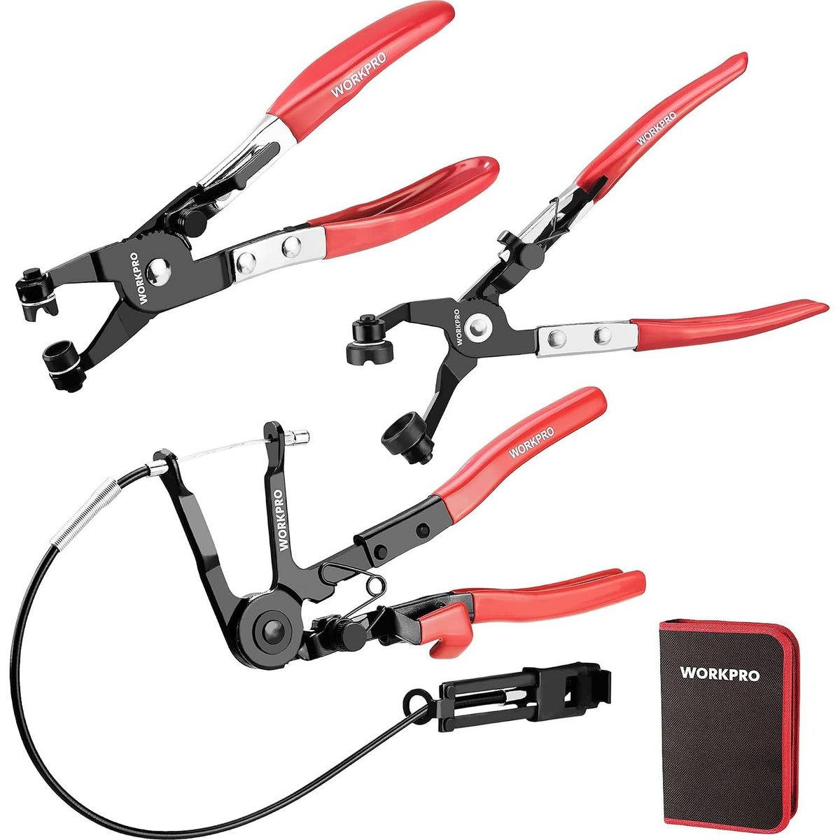 WORKPRO 3-Piece Hose Clamp Pliers Set