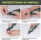WORKPRO 12V Cordless Rotary Tool Kit for Handmade and DIY