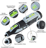 WORKPRO 12V Cordless Rotary Tool Kit for Handmade and DIY