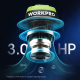 WORKPRO Wet/Dry Vacuum 2.5 Gallon 3 Peak Horsepower, Portable Shop Vacuum Cleaner for Home