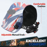 WORKPRO Welding Helmet 4 Arc Sensors True Color Large Viewing Auto Darkening