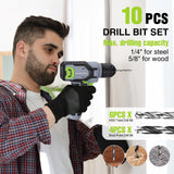 WORKPRO Cordless Power Drill Set with Stackable Tool Box, 8V Cordless Drill Driver and Bit Set, 2.0Ah Electric Cordless Screwdriver Kit with 3/8" Keyless Chuck, Portable Drill for Home Repair, DIY