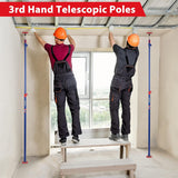 WORKPRO Cabinet Jack Support Pole, 54-114 in Adjustable, 154 lbs, 4-Pack