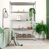 WORKPRO 5-Tier Storage Shelving Unit, 48"W x 24"D x 72"H, Adjustable Storage Rack Heavy Duty Aluminum Alloy Shelf