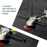 WORKPRO 20V Cordless Angle Grinder Kit, 4-1/2 Inch, Lightweight Angle Grinder Tool w/ 4.0Ah Lithium-Ion Battery & Fast Charger