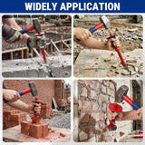 WORKPRO 3PCS Masonry Chisel Set, Stone Concrete Rock Chisel with Hand Guard