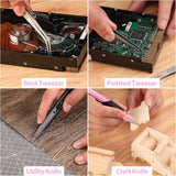 WORKPRO 33 Pcs Precision Repair Tool Set Includes Pliers Set - Pink Ribbon