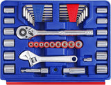 WORKPRO 125 Pcs Home Repair Tool Set with 3-Drawer Storage Case