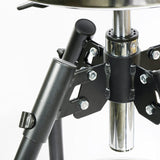 WORKPRO Heavy Duty Adjustable Hydraulic Shop Stool, Garage Bar Stool, 29in to 33.86in, 330-Pound Capacity, Black