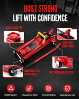WORKPRO 2.5 Ton Hydraulic Trolley Floor Jack, Heavy Duty Steel Car Jack
