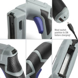 WORKPRO 3.6V Electric Staple Nail Gun 2000PCS Staples Nails USB Charging Cable