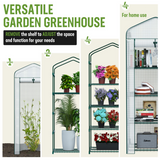WORKPRO White 27" L x 19" W x 63" H 4-Tier Portable Rack Shelves Gardening Plant Mini Greenhouse