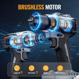 WORKPROX 20V Cordless Drill & Impact Driver Combo Kit with 2 Batteries