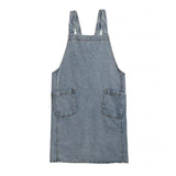 Apron Cotton Denim Two Front Pockets Machine Washable