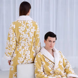 Bathrobe Double-Layer Jacquard Microfiber & Coral Fleece