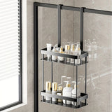 Bathroom Caddy Rack Wall-Mounted No-Drill Single Or Double Layer