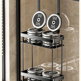 Bathroom Caddy Rack Wall-Mounted No-Drill Single Or Double Layer