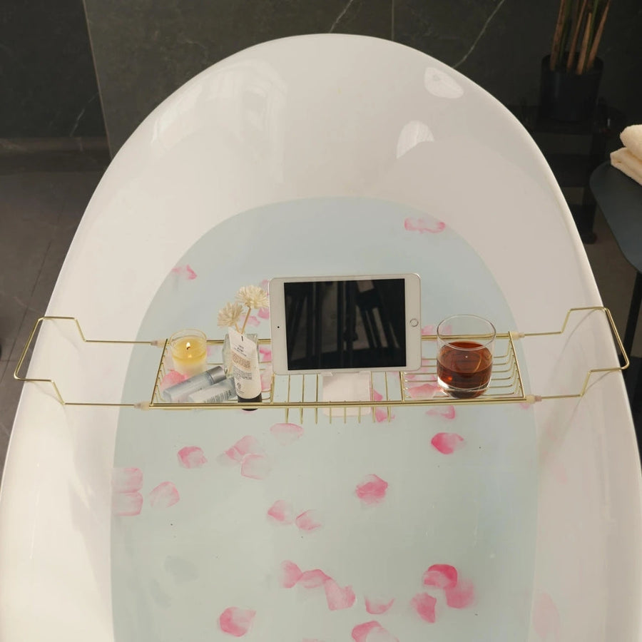 Bathtub Caddy Tray Adjustable Stainless Steel