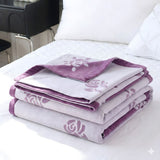 Blanket Bamboo Cooling Rose Print 59x79