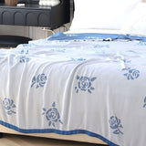 Blanket Bamboo Cooling Rose Print 59x79