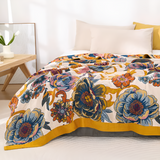 Blanket Reversible Floral 100% Cotton