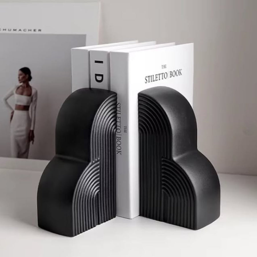 Bookends Ceramic Cloud Shaped Nordic Set of 2