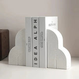Bookends Ceramic Cloud Shaped Nordic Set of 2