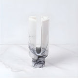 Candle Holder Geometric Marble Votives & Tapers Compatible