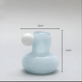 Candle Holder Round Glass 4 Inch Candy Colors