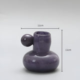 Candle Holder Round Glass 4 Inch Candy Colors